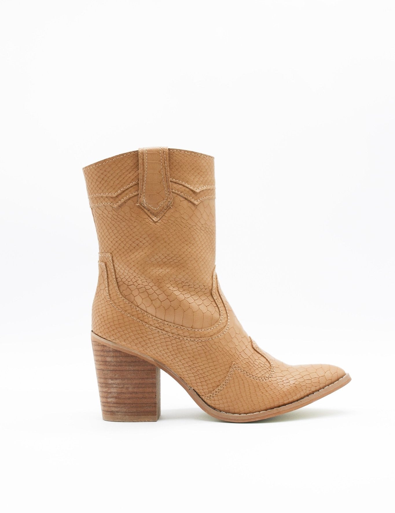2298 Pitón Camel - Mayoreo Calzado Andy2024 BOTA