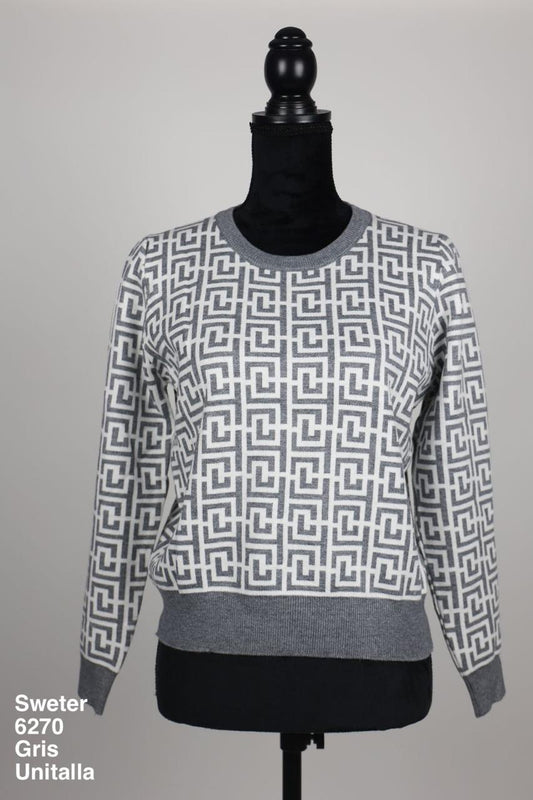 6270 Sweter Gris