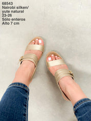 68543 Nairobi Silken/Yute Natural