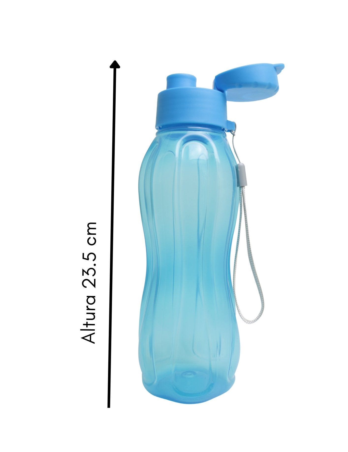 CH41788 - 1B Botella Mediana 550 Ml Azul - Mayoreo Calzado AndyHOGAR