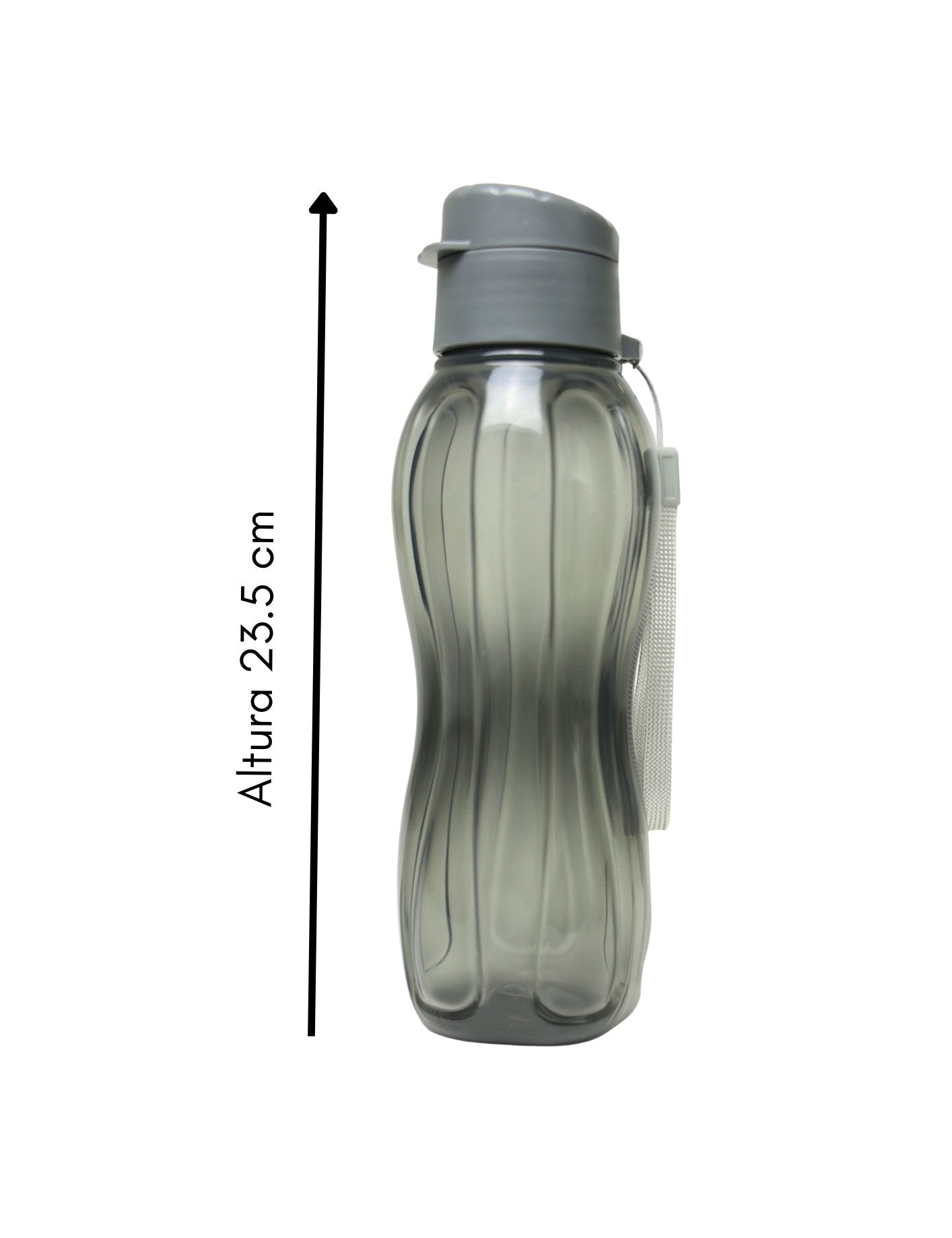 CH41788 - 1B Botella Mediana 550 Ml Gris - Mayoreo Calzado AndyHOGAR
