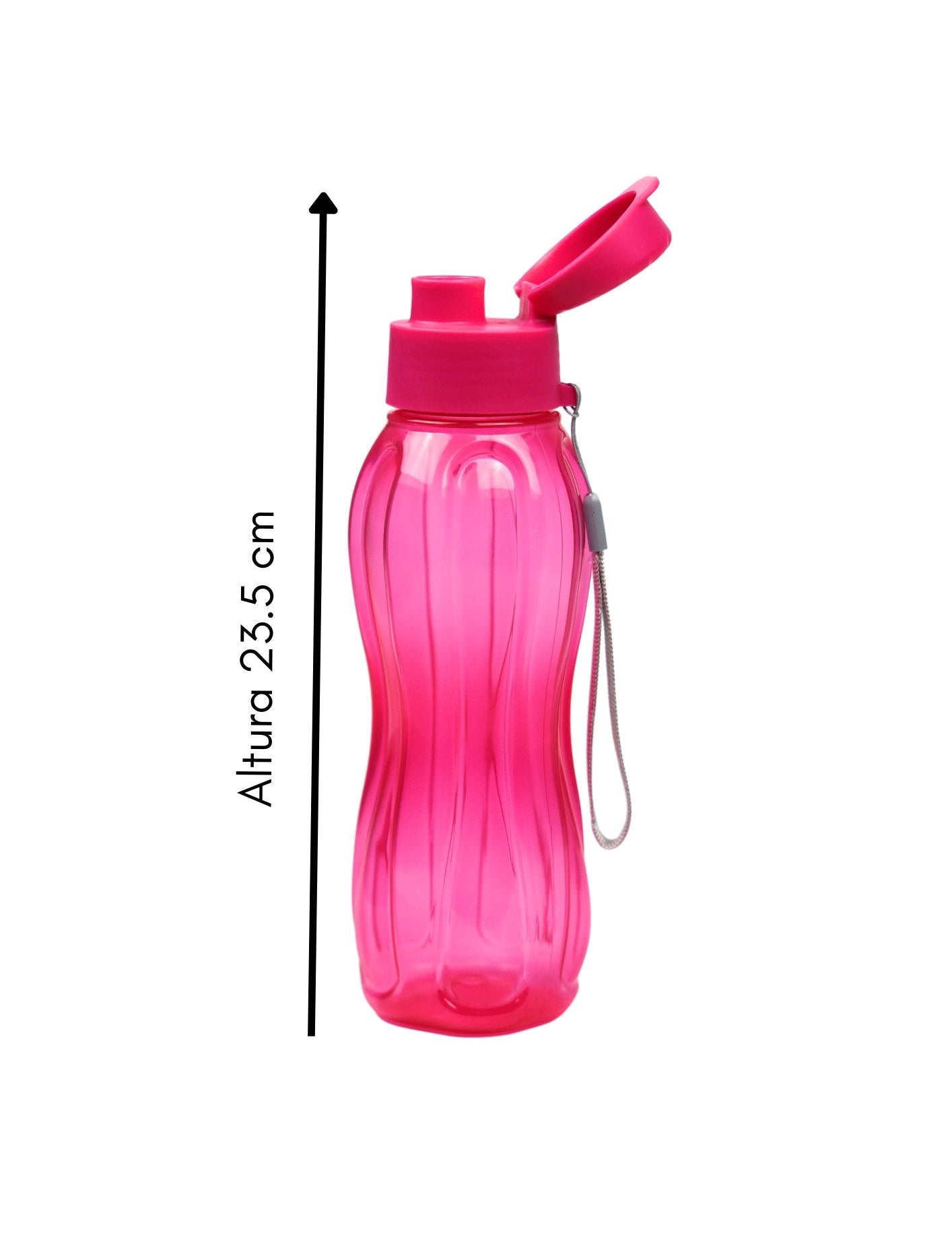 CH41788 - 1B Botella Mediana 550 Ml Rosa - Mayoreo Calzado AndyHOGAR
