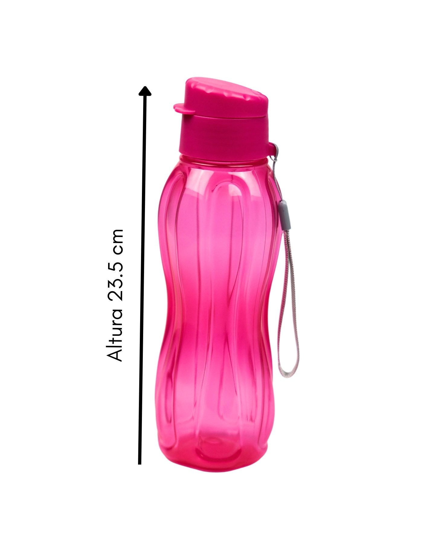 CH41788 - 1B Botella Mediana 550 Ml Rosa - Mayoreo Calzado AndyHOGAR