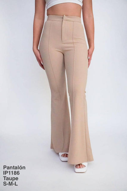 IP1186 Pantalón Taupe - Mayoreo Calzado AndyROPA