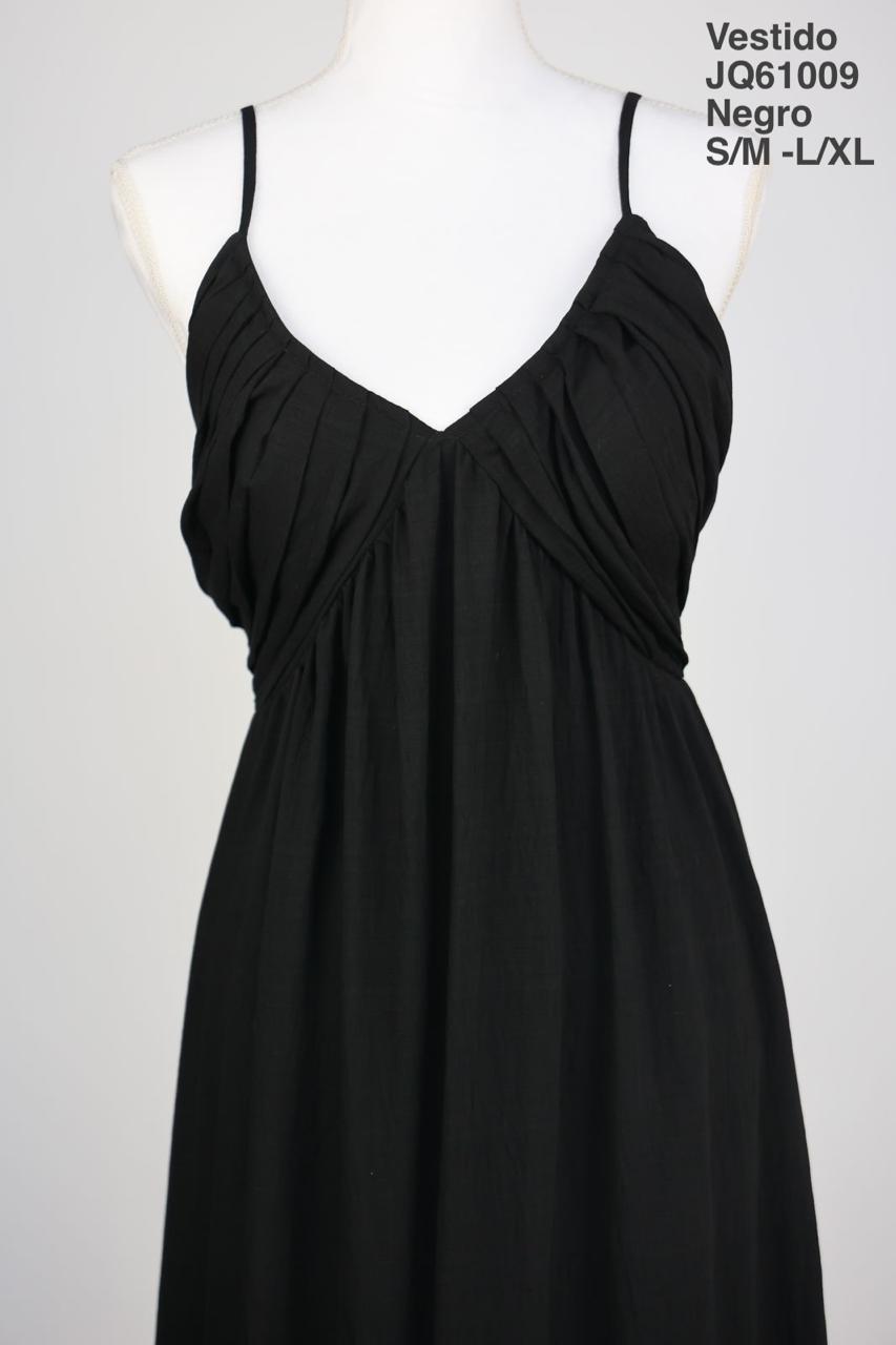 JQ61009 Vestido Negro - Mayoreo Calzado AndyROPA