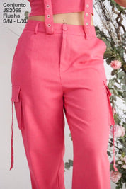 JS2065 Conjunto Fiusha - Mayoreo Calzado AndyROPA