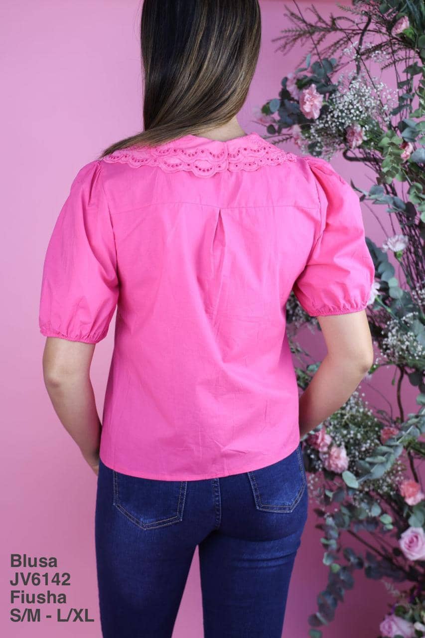 JV6142 Blusa Fiusha - Mayoreo Calzado AndyROPA