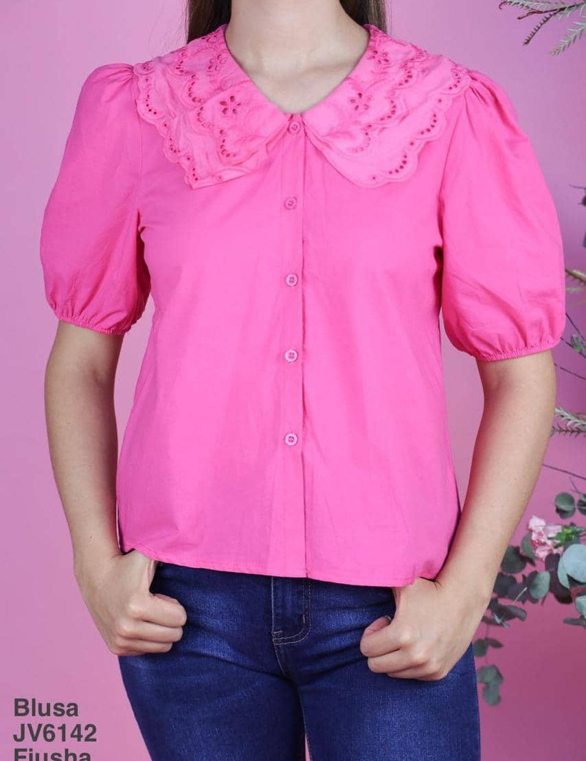 JV6142 Blusa Fiusha - Mayoreo Calzado AndyROPA