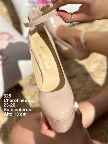 625 Neutral Patent Leather